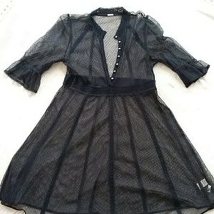 Black lace dress from Free People